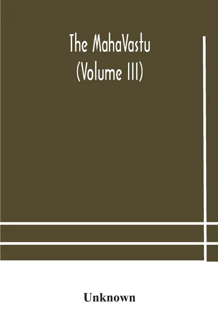 The MahaVastu (Volume III) - Paperback