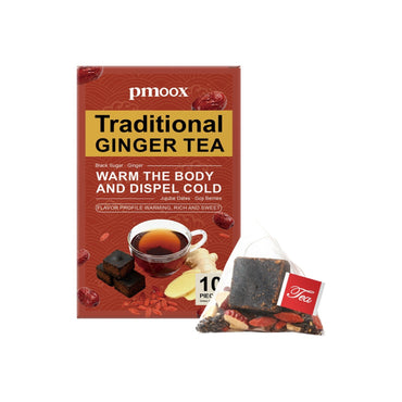 Traditional Ginger Herbal Tea Bags – Caffeine-Free, Warm Ginger Blend