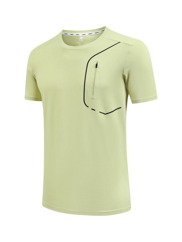 Ice-silk Breathable Round-neck New Mens Top