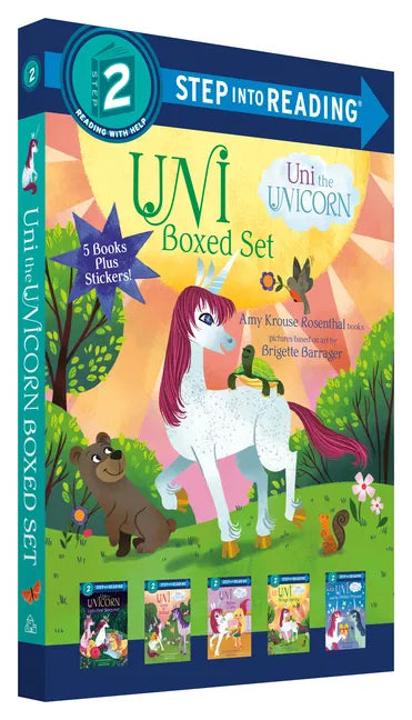 Uni the Unicorn Step Into Reading Boxed Set: Uni Brings Spring; Uni's First Sleepover; Uni Goes to School; Uni Bakes a Cake; Uni and the Perfect Prese - Paperback