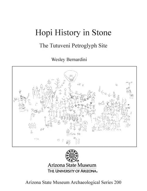 Hopi History in Stone: The Tutuveni Petroglygh Site - Paperback
