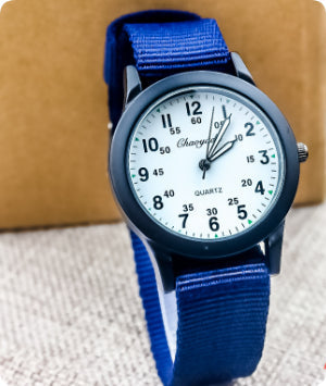 Girls And Boys Waterproof Canvas Quartz Watch