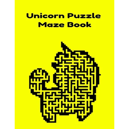 Unicorn Puzzle Maze Book - Paperback