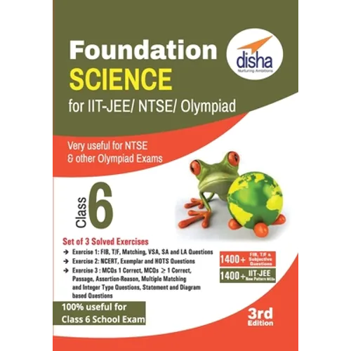 Foundation Science for IIT-JEE/ NEET/ NTSE/ Olympiad Class 6 - 3rd Edition - Paperback