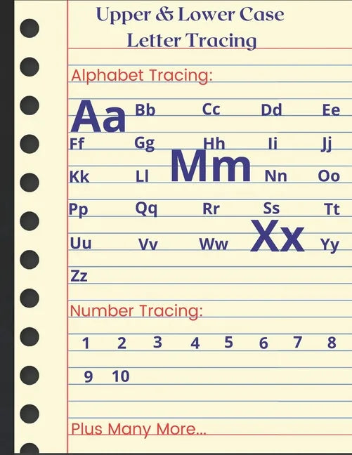 Upper & Lower Case Letter Tracing: Practice pen control, line tracing and coloring. - Paperback