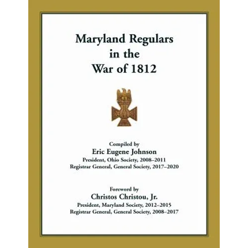 Maryland Regulars in the War of 1812 - Paperback