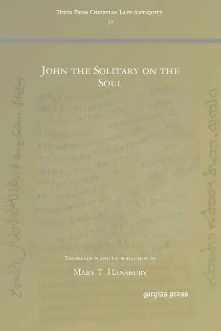 John the Solitary on the Soul - Paperback