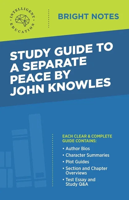 Study Guide to A Separate Peace by John Knowles - Paperback