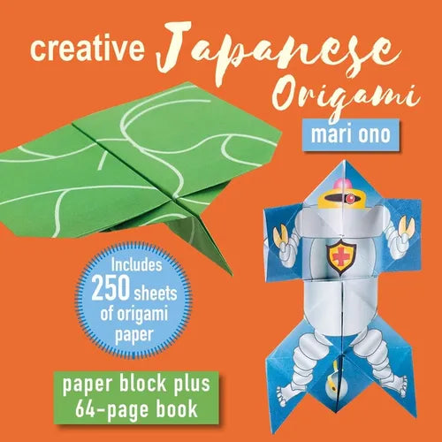 Creative Japanese Origami: Paper Block Plus 64-Page Book - Paperback