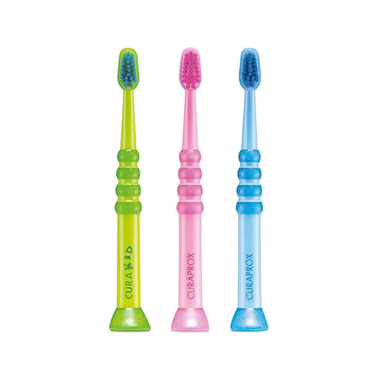 Curaprox Curakid CK4260 Ultra Soft Baby Toothbrush for Infants and Toddlers (0-4 Years) - Gentle on Gums, Soft Bristles, Trusted Oral Care
