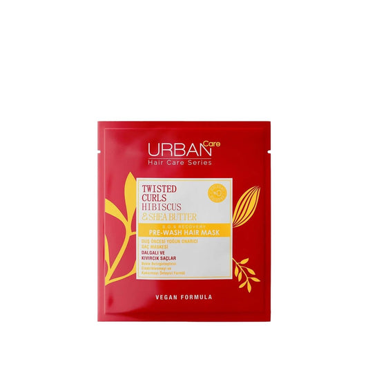 URBAN Care Twisted Curls Hibiscus & Shea Butter Pre-Shower Hair Mask for Curly Hair - Nourishing, Moisturizing, 1.69 fl oz