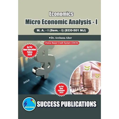 Micro Economic Analysis I, First Year, M.A, Sem-I-English - Paperback
