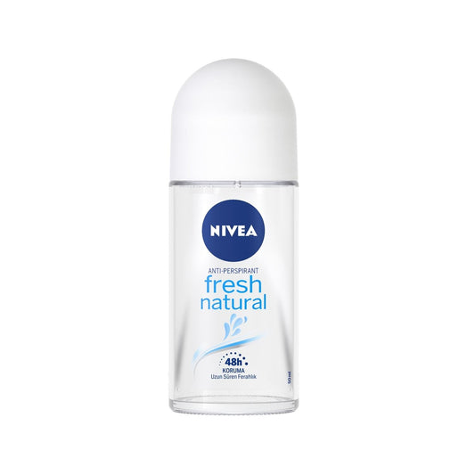 Nivea Fresh Natural Roll-On Deodorant 50 ml - Antiperspirant Protection for Women and Men