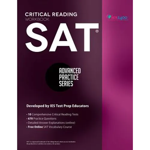 SAT Critical Reading Workbook - Paperback