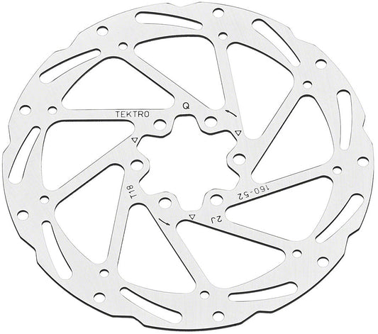 Tektro TR180-52 Disc Rotor - 180mm 6-Bolt 1.8mm Thickness For 2-Piston Calipers
