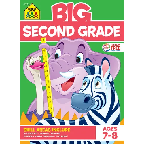 School Zone Big Second Grade Workbook - Paperback