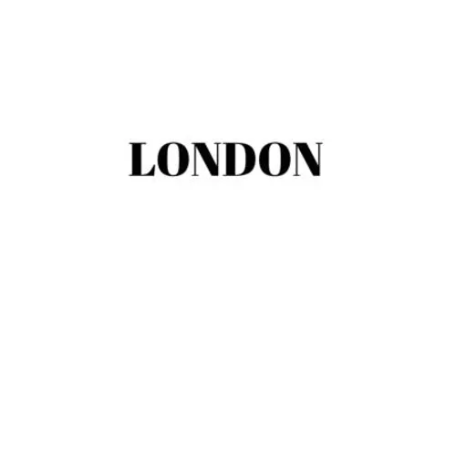 London: Hardcover White Decorative Book for Decorating Shelves, Coffee Tables, Home Decor, Stylish World Fashion Cities Design - Hardcover