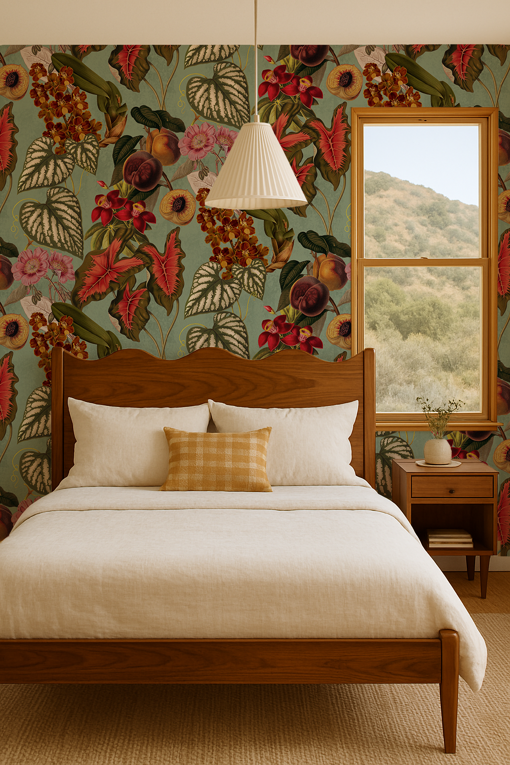 Cali Tropicale Wallpaper, mint