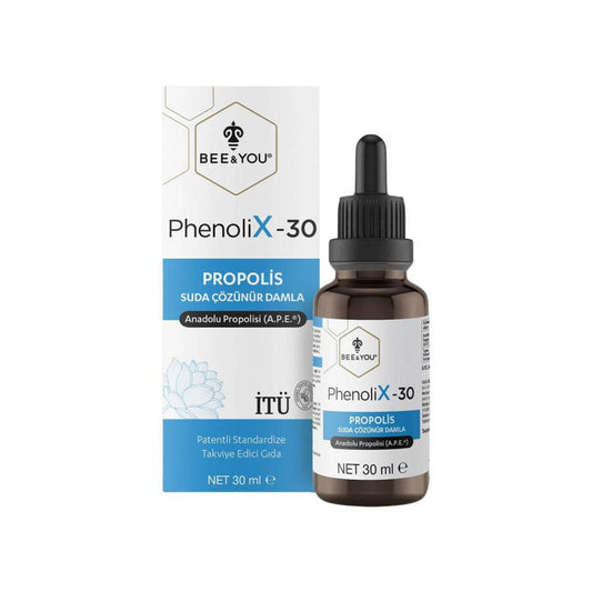 BEE & YOU PhenoliX-30 Propolis Dietary Supplement Drops for Natural Immune Support - 1.01 fl oz