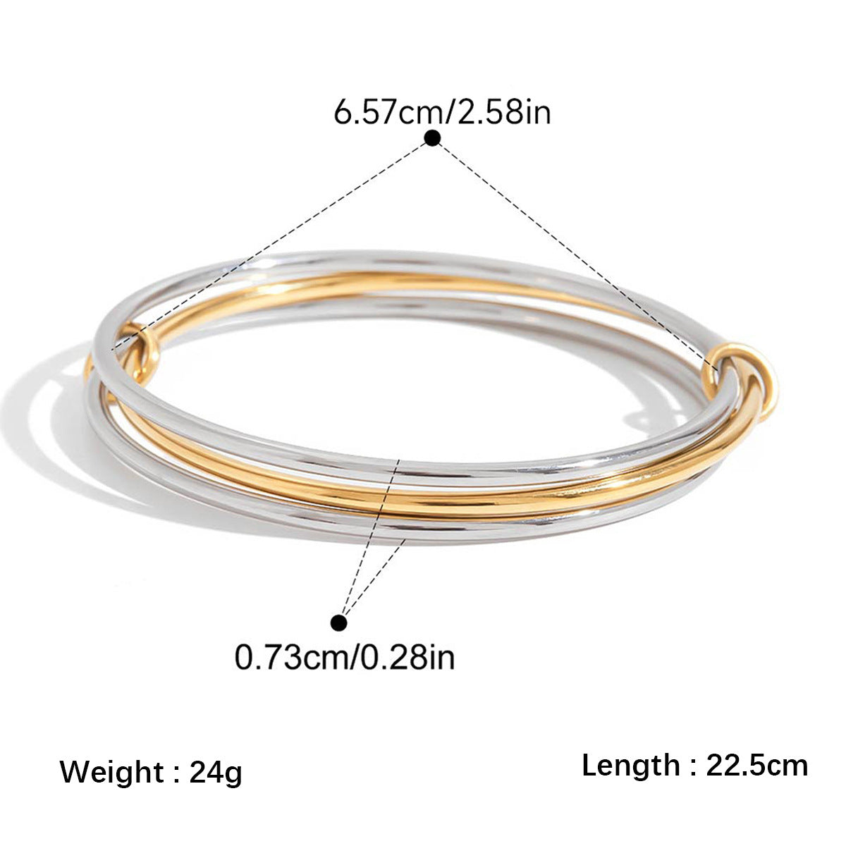 High-end Stainless Steel Zircon Bracelet That Wont Fade
