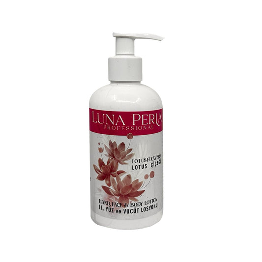 Luna Perla Professional Body Lotion with Lotus Flower Extract - Hydrating Moisturizer for Hands, Face, and Body