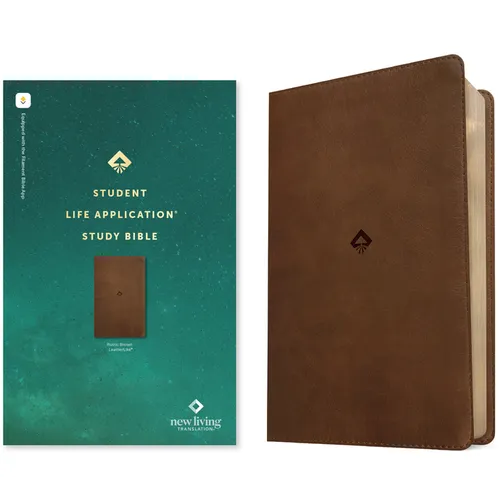 NLT Student Life Application Study Bible, Filament Enabled (Leatherlike, Rustic Brown, Red Letter) - Imitation Leather