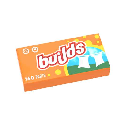 "Builds" Dryer Sheets - Minifig Laundry Accessory - Custom Printed - Made Using LEGO® Parts