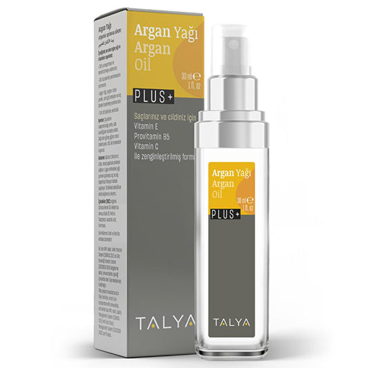 Talya Argan Oil with Vitamin - Natural Moisturizer for Dry Skin & Hair Nourishment, 30 ml