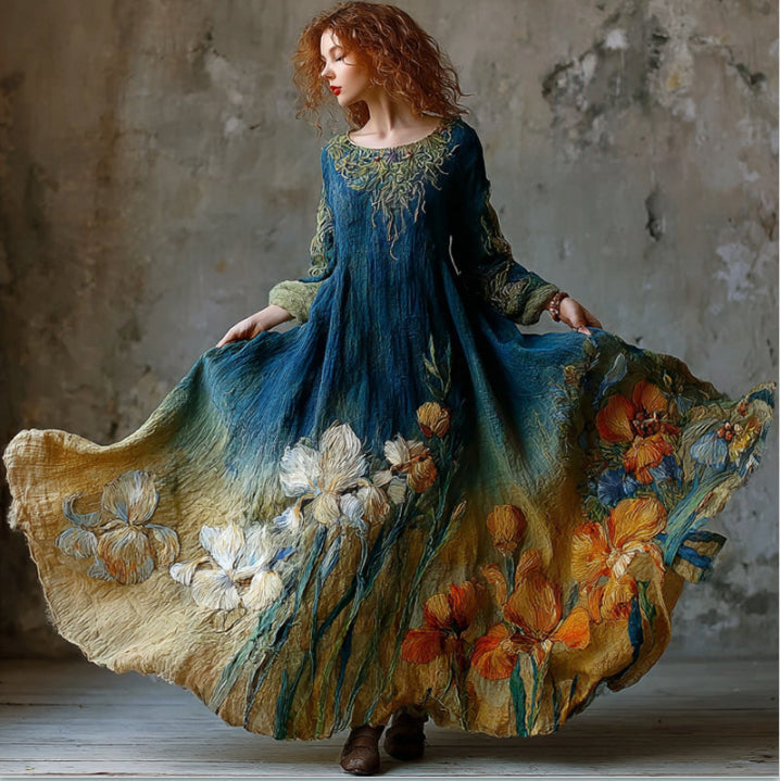 Fashionable Casual Dress With Digital Print