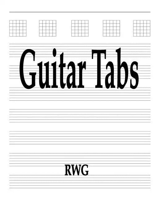 Guitar Tabs: 50 Pages 8.5" X 11" - Paperback