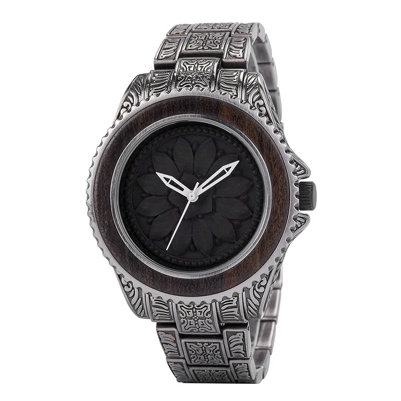 Wooden Watch Quartz Decoration