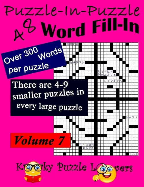 Puzzle-in-Puzzle Word Fill-In Puzzles, Volume 7: 48 Puzzles - Paperback