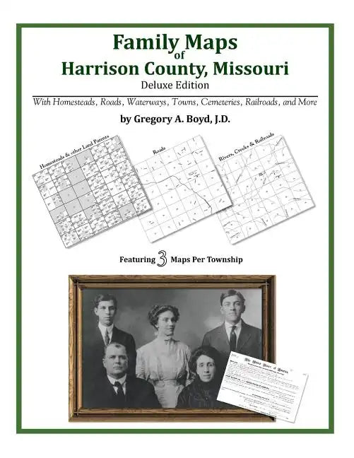 Family Maps of Harrison County, Missouri - Paperback
