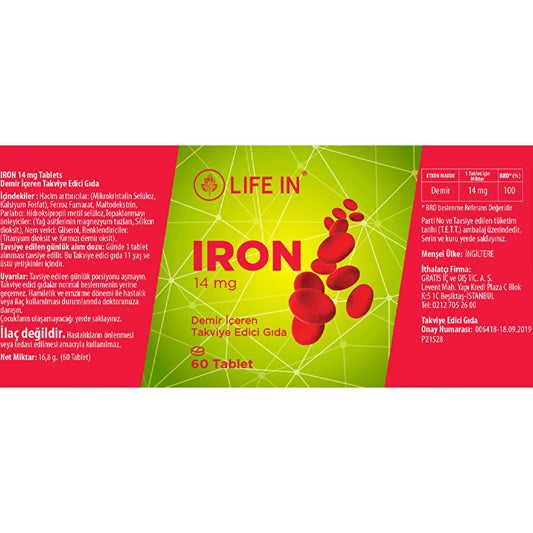 Demir - Life In Demir Tablet Dietary Supplement for Nutritional Support
