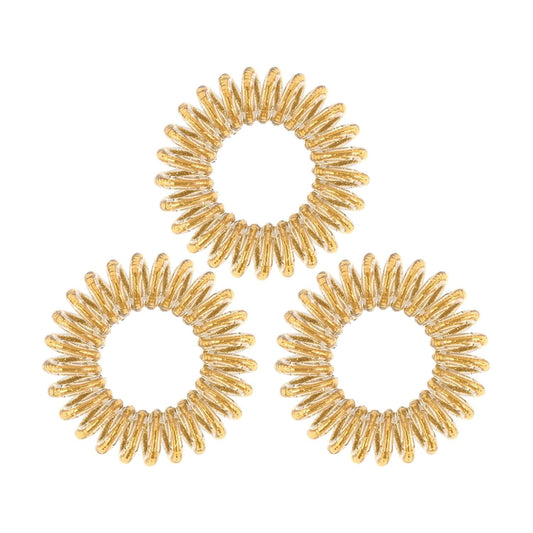 Invisibobble Original Golden Adventure 3-Piece Hair Ties Set - Stylish Hair Accessories for Women