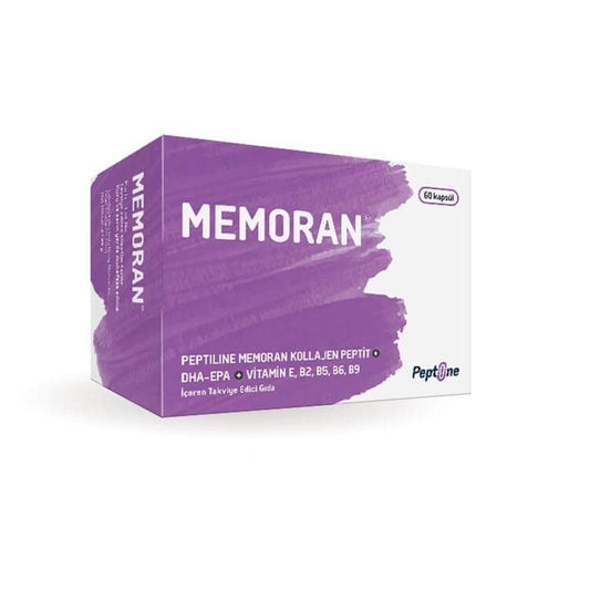 Memoran Collagen Supplement with Omega-3 & B Vitamins - 60 Capsules for Skin, Hair & Heart Health