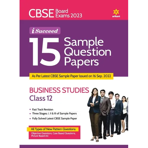 CBSE Board Exams 2023 I-Succeed 15 Sample Question Papers BUSINESS STUDIES for Class 12th - Paperback
