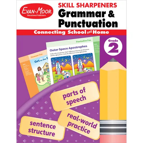 Skill Sharpeners: Grammar & Punctuation, Grade 2 Workbook - Paperback