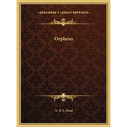 Orpheus - Hardcover