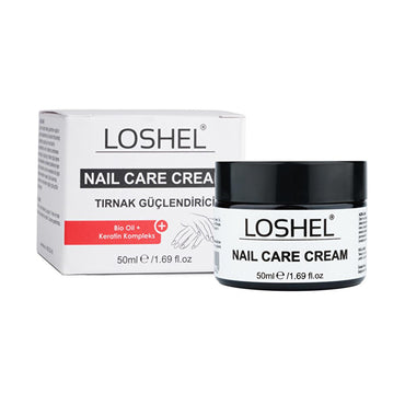 Loshel Nail & Cuticle Care Cream - Strengthens & Moisturizes Nails with Shea Butter & Keratin