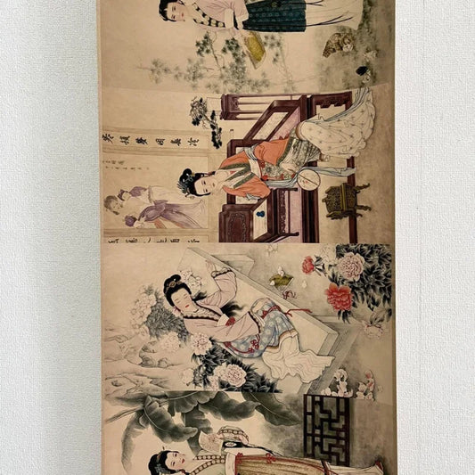 Celebrity Scroll Poster with Calligraphy - Feidanxu Twelve Golden Hairpins
