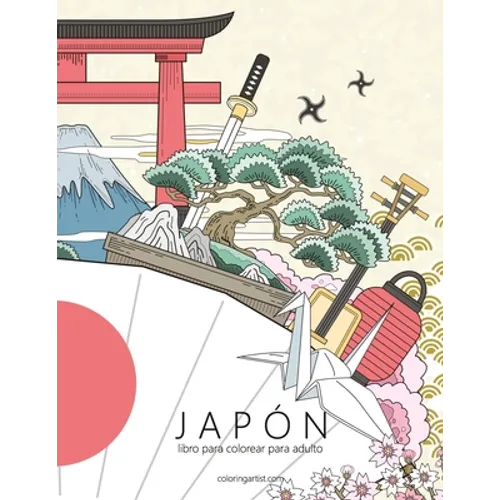 Japón libro para colorear para adultos 1 - Paperback