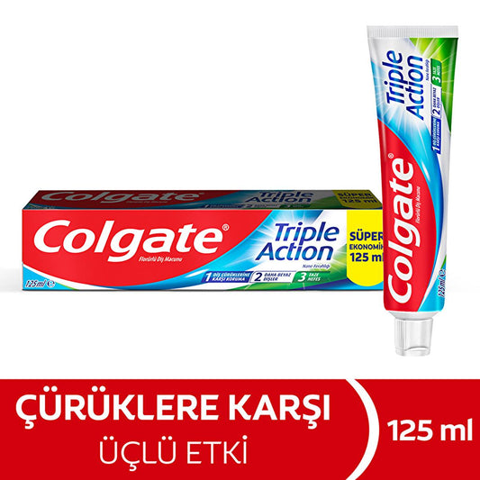 Colgate Triple Action Toothpaste - 4.23 fl oz - Anti-Cavity, Whitening, Fresh Breath