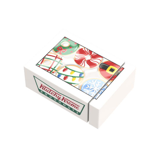 Boxed Donuts - Christmas - Custom Printed - Made Using LEGO® Parts