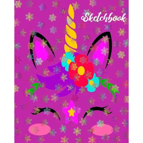 Sketchbook: Unicorn Design Doodle Activity NoteBook - Create Your Unique Art, Games, Ideas and Creative Stories Workbook For Girls - Diary - Paperback