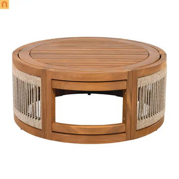 Outdoor Coffee Table Acacia Wood Square 27.95