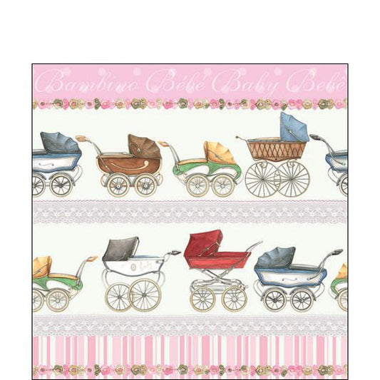 Paper Cocktail Napkin - Bambino - Rose