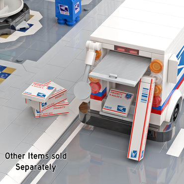 United Studs Parcel Service - Shipping Tube - Custom Printed - Made Using LEGO® Parts