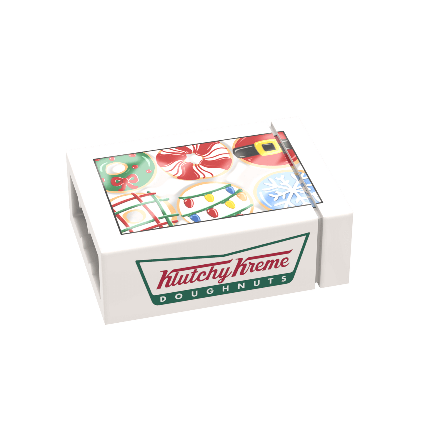 Boxed Donuts - Christmas - Custom Printed - Made Using LEGO® Parts