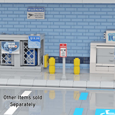 "Tow Away Zone" Sign & Post - Custom Printed - Made Using LEGO® Parts
